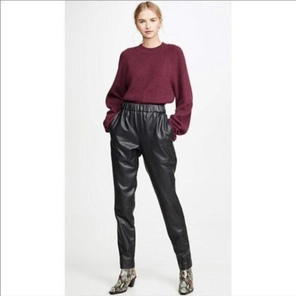 Nanushka Arden Knit Bell Sleeve Crew Neck Sweater - Picture 3 of 11